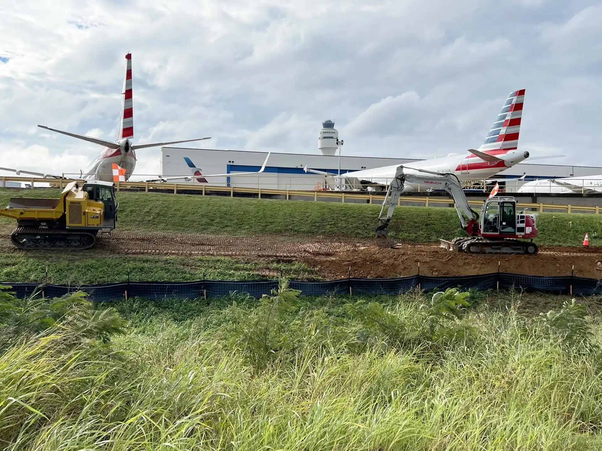 Charlotte Douglas International Airport Bentonite Wall Project